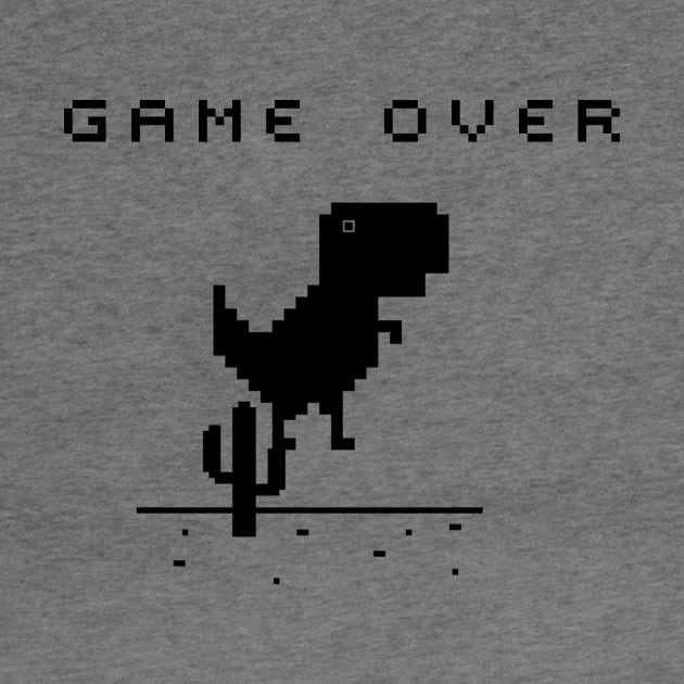 Chrome Dinosaur ( T-Rex Dino) Game Over by kani